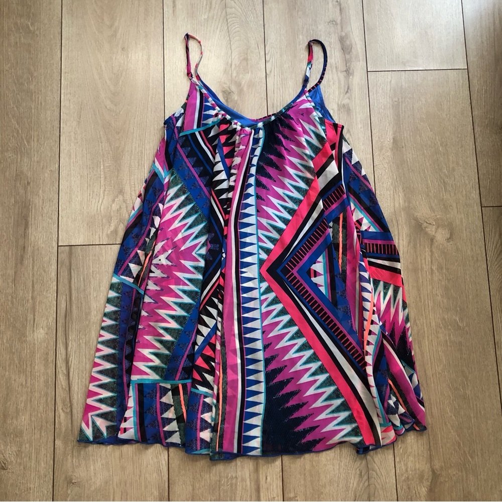 Express Geometric Pattern Dress - image 7